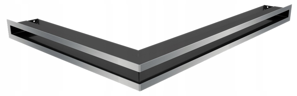 Ventilační mřížka do krbu Luft rohová levá 76,6x54,7x9 broušená