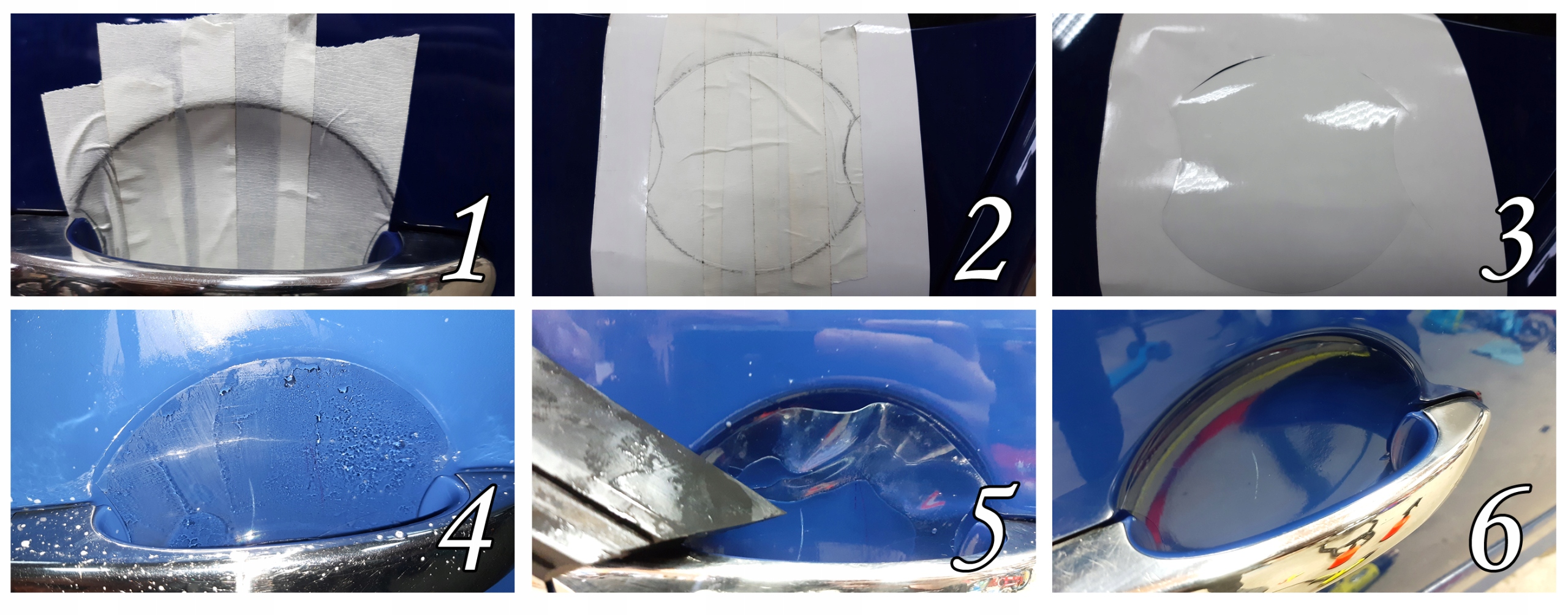 FOLIA OCHRONNA SAMOPRZYLEPNA BEZBARWNA NA SAMOCHÓD Długość 100 cm