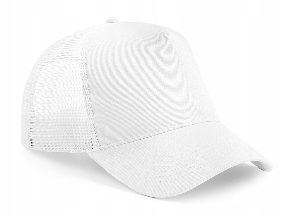 

Czapka z Siatką i Daszkiem Trucker SnapBack -biała