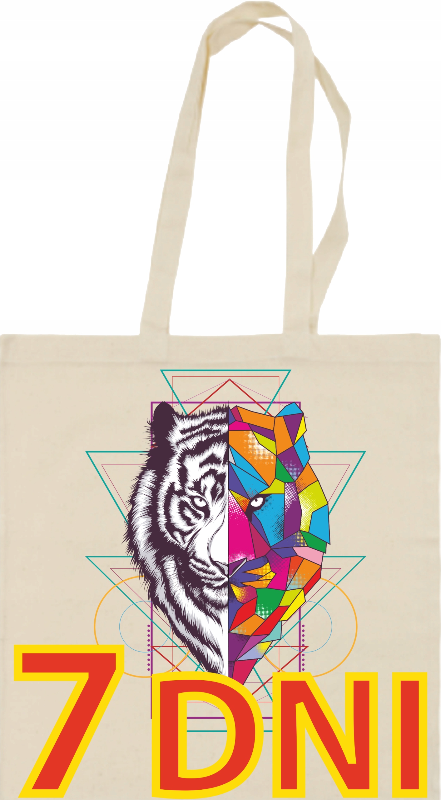 7 DNI TORBA BAWEŁNIANA REKLAMOWA EKO Z NADRUKIEM