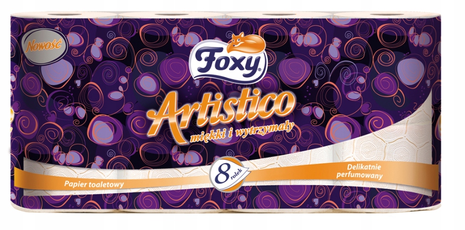 

Foxy Papier Toaletowy Artistico 8R 2W! Pomarańcz