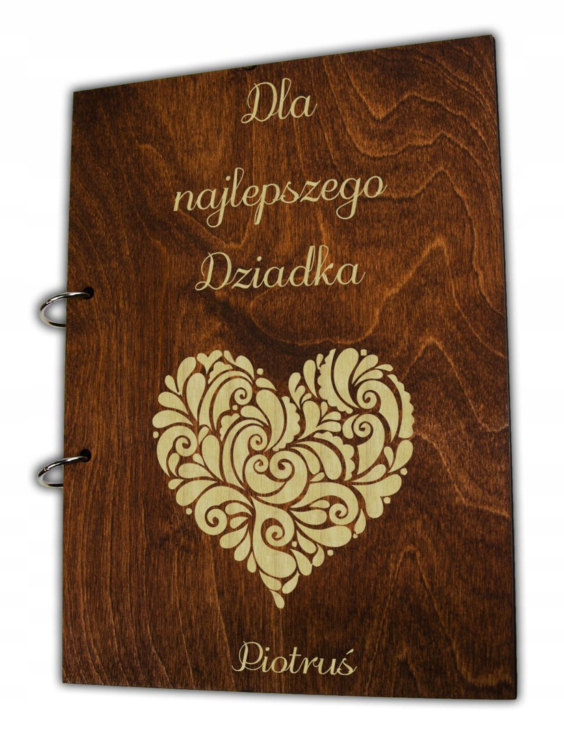 

Drewniany Album Na Zdjęcia Dla Dziadka Na Prezent