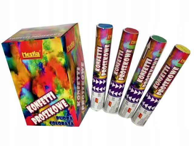 

Kolorowy proszek Holi 4 jak konfetti Tuba