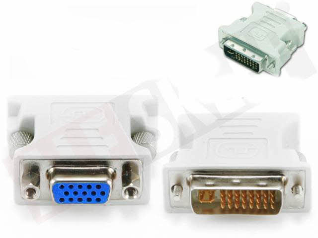WIDEO ADAPTER PRZEJŚCIÓWKA DVI - VGA 24M/15 F Kod producenta A-DVI-VGA
