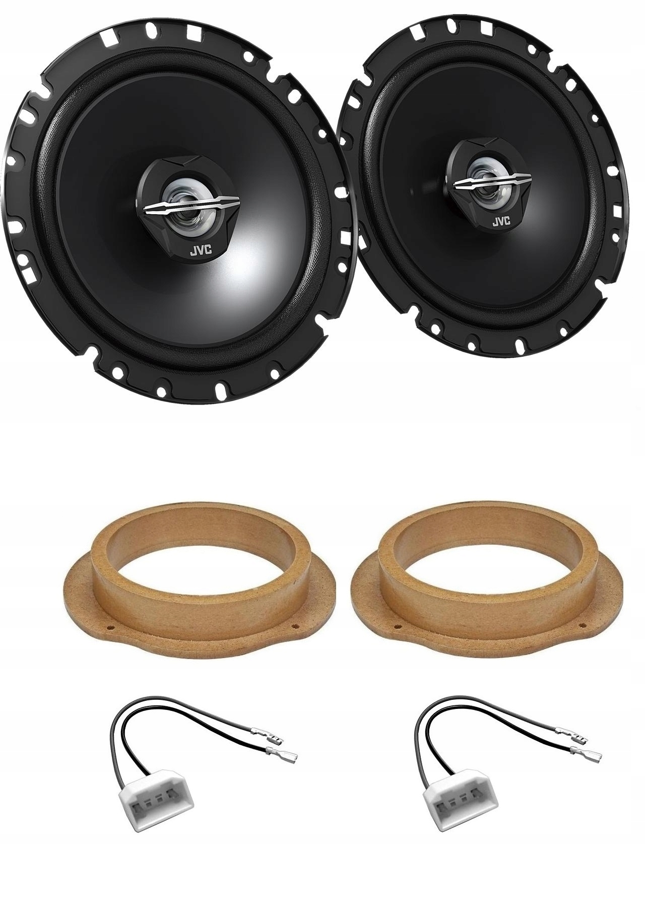 2pásmové reproduktory 165 mm Ford C-max Kuga Fiesta MK6 Focus DA3 Jvc CS-J1720X