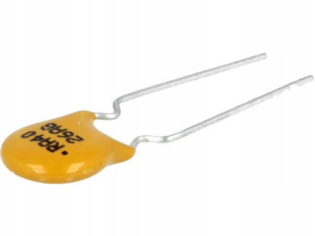 

RA040-60 Bezpiecznik Polimerowy Ptc 400mA R-5.1mm