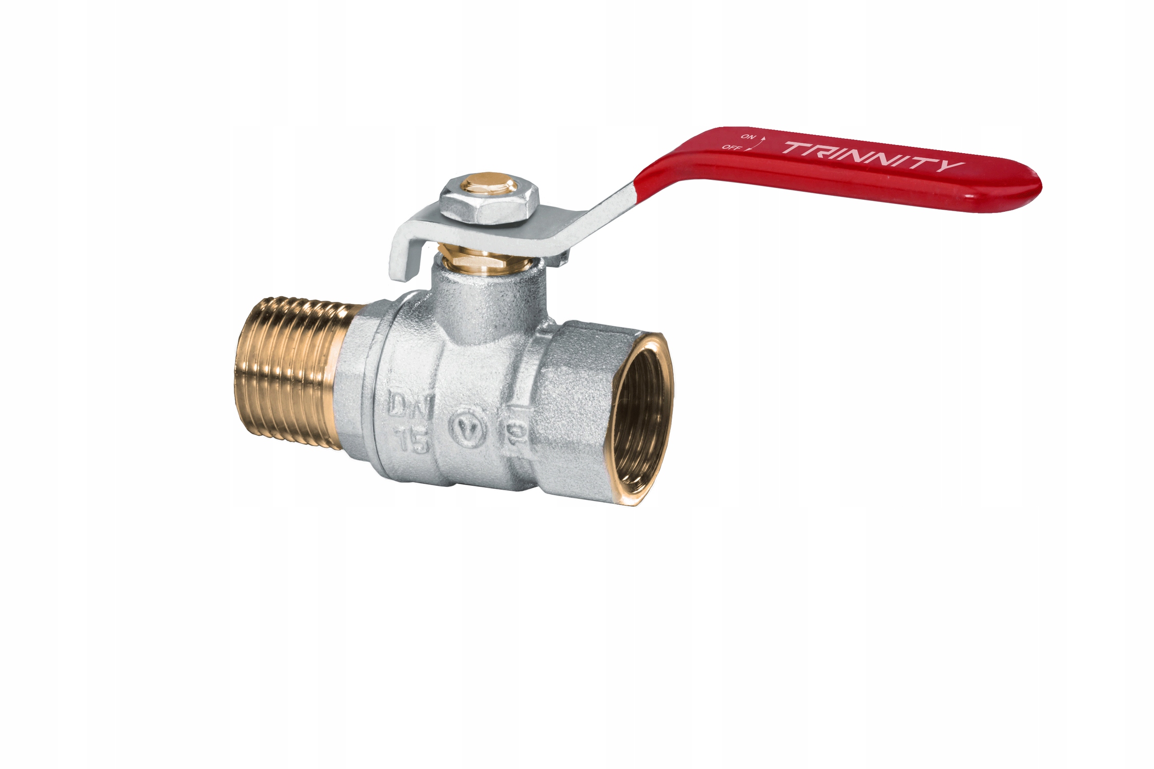 

Zawór kulowy 1/2'' W/z PN40 Trinnity rączka red