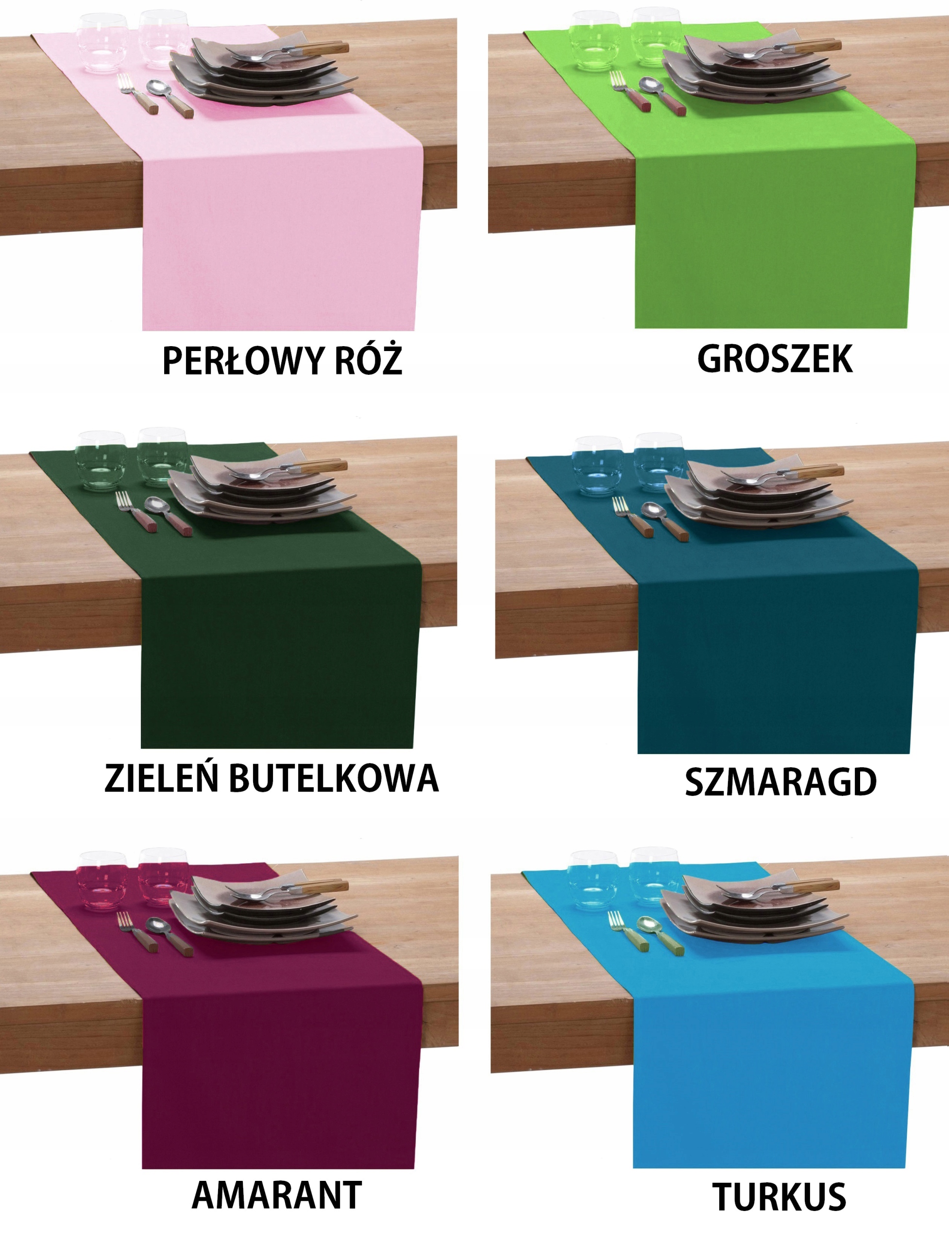 BIEŻNIK GŁADKI MATOWY PRACTICAL 40x220 GRUBY KOLOR Długość 220 cm