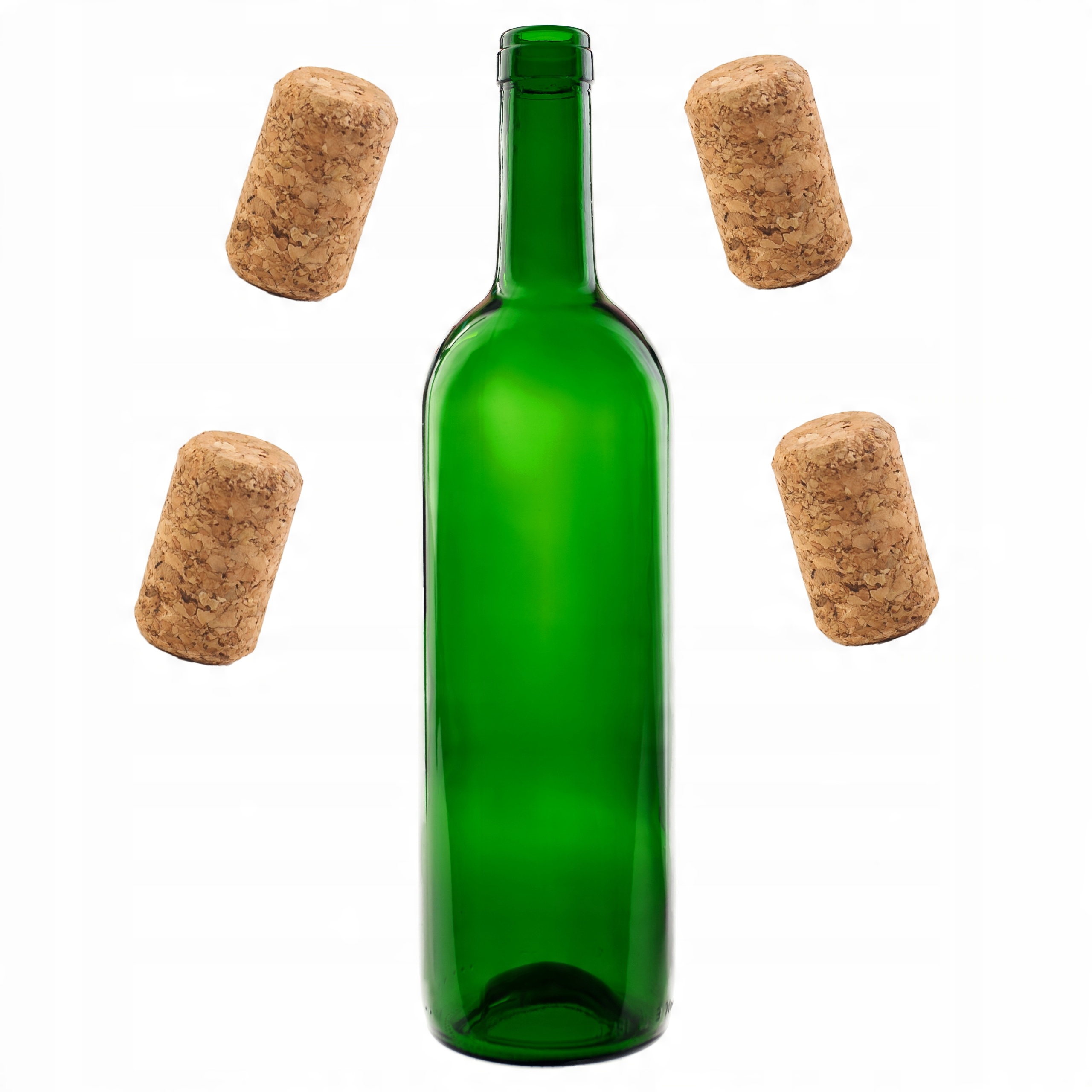 

Butelka Na Wino Oliwka Zielona Bezbarwna Korek