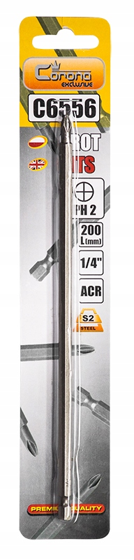 

Grot Bit Długi Ph 2 x 200MM Stal S2-ACR