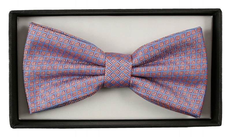 Niebiesko-Pomarańczowa Mucha z Poszetką Alties Materiał dominujący mikrofibra (mikrofaza)