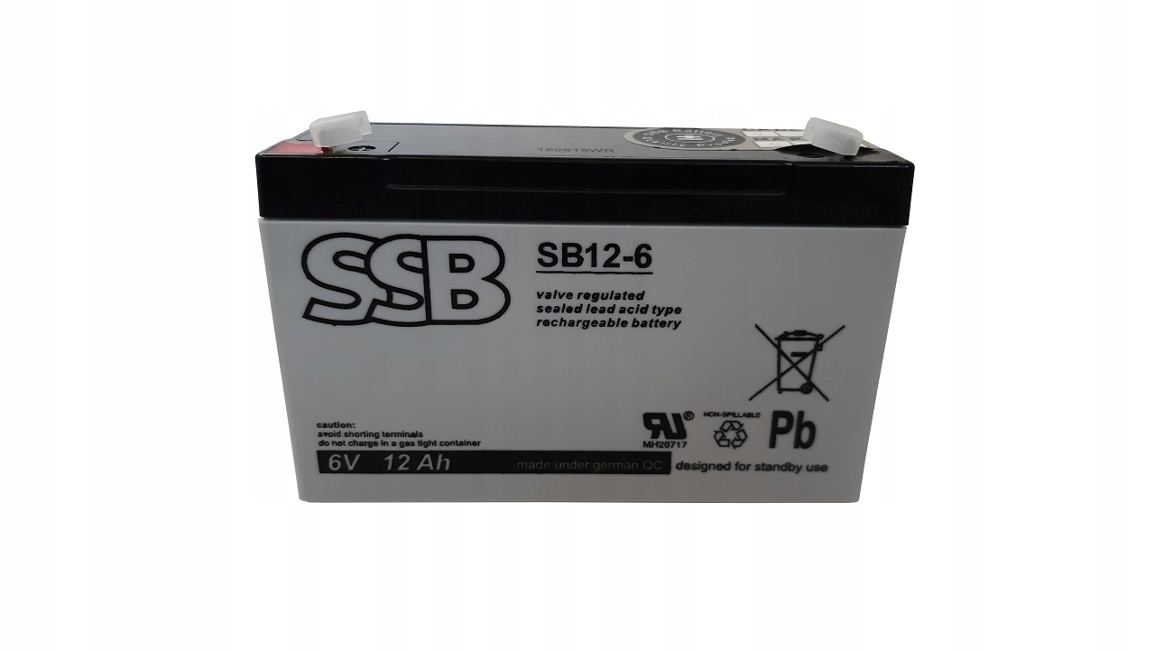 AKUMULATOR ŻELOWY 6V 12AH