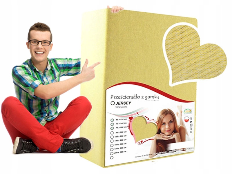 

Prześcieradło Na Gumce 100/200 Z Jerseyu Kremowe