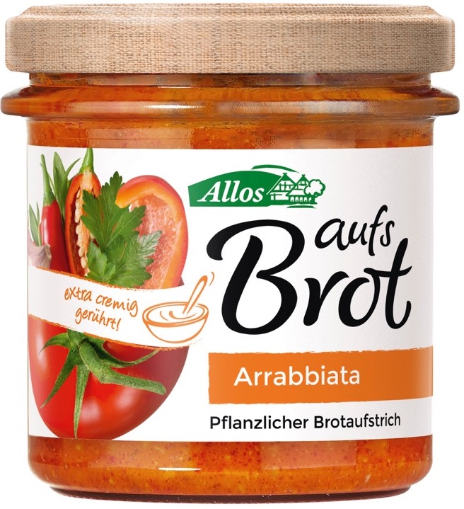 Levně Allos Krémová pasta arrabbiata bezlepková Bio 140 g