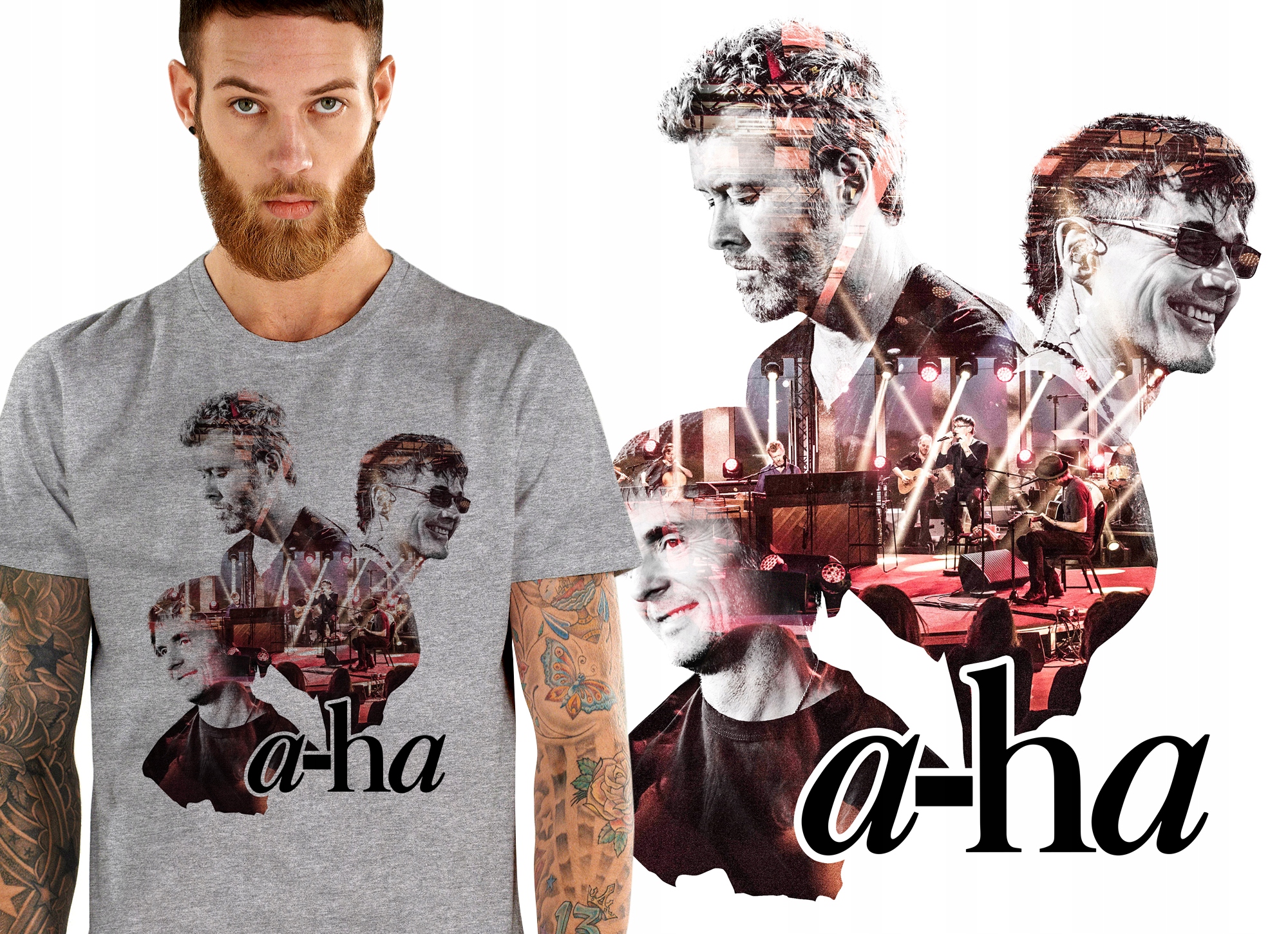 

A-ha Aha Tour 2019 Koncert Wawa Koszulka Męska M