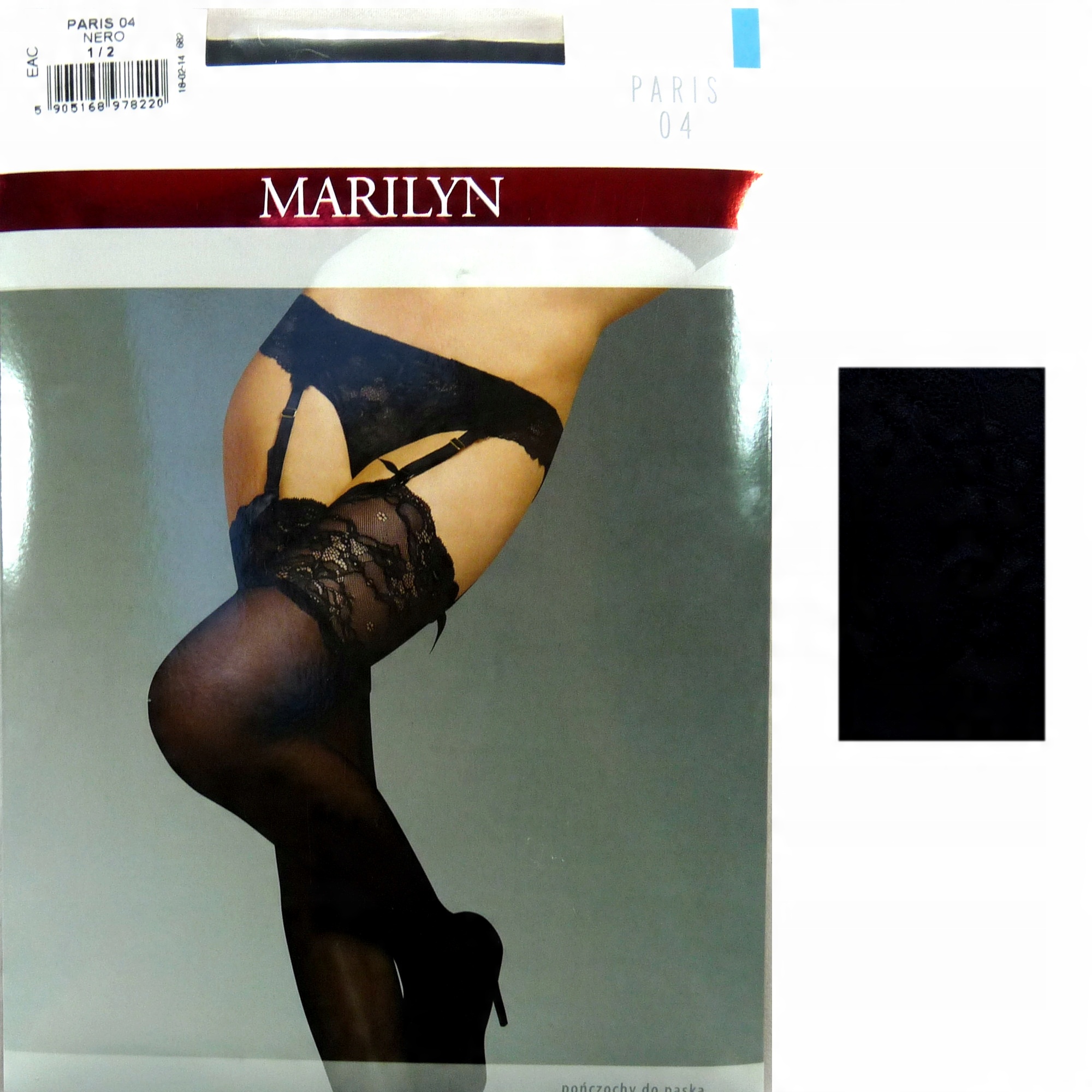 

Marilyn Paris 04 R1/2 pończochy do pasa nero 15cm