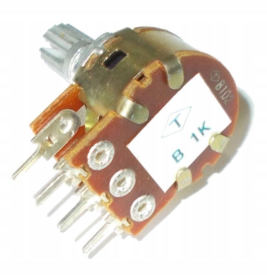 

Potencjometr Obrotowy 2x 1k B1k 5szt=6zł (3829)