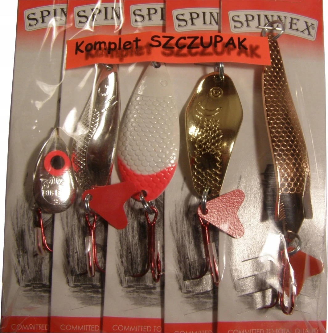 BŁYSTKI-KOMPLET SZCZUPAK =PACZKA 5 SZT