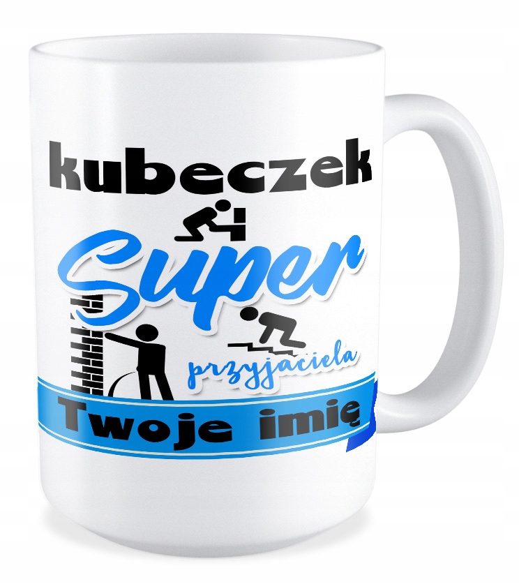 

Duży Kubek Przyjaźń prezent Przyjaciel + Imię