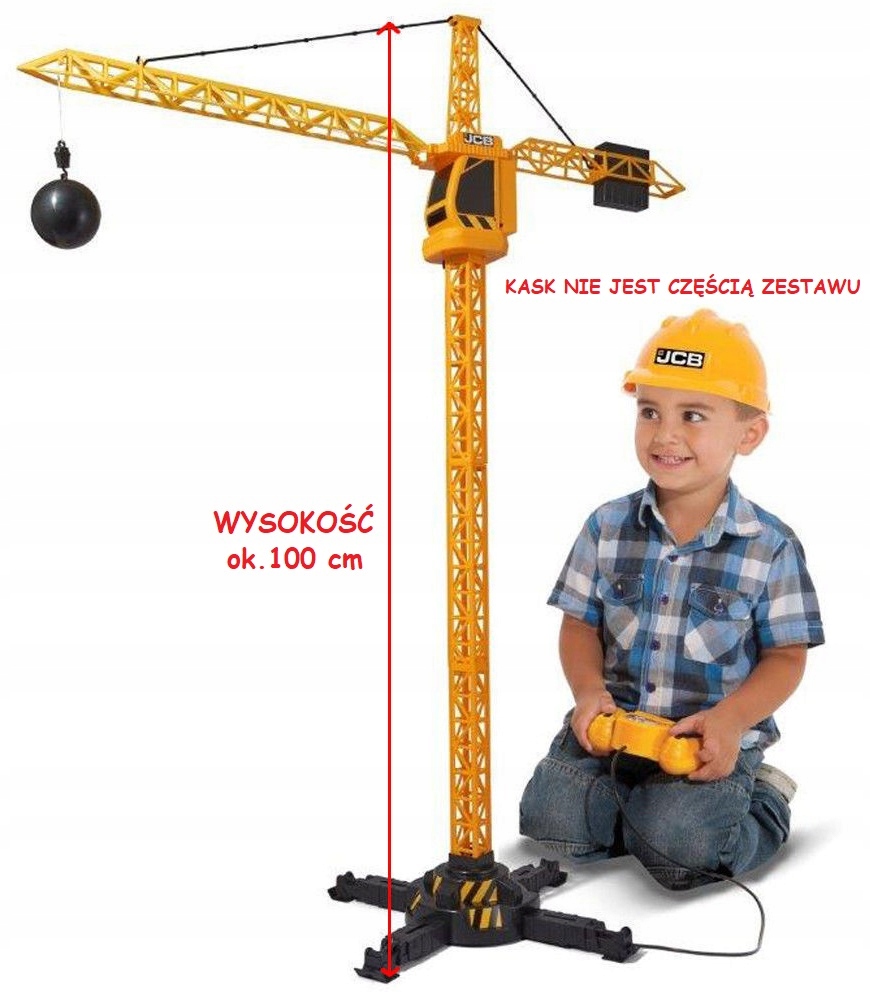 Dźwig Żuraw Wieżowy Sterowany JCB wys.100 cm. HTI Marka HTI