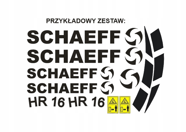 Samolepky Schaeff Hr 8 12 14 16 18 20 26 30 32