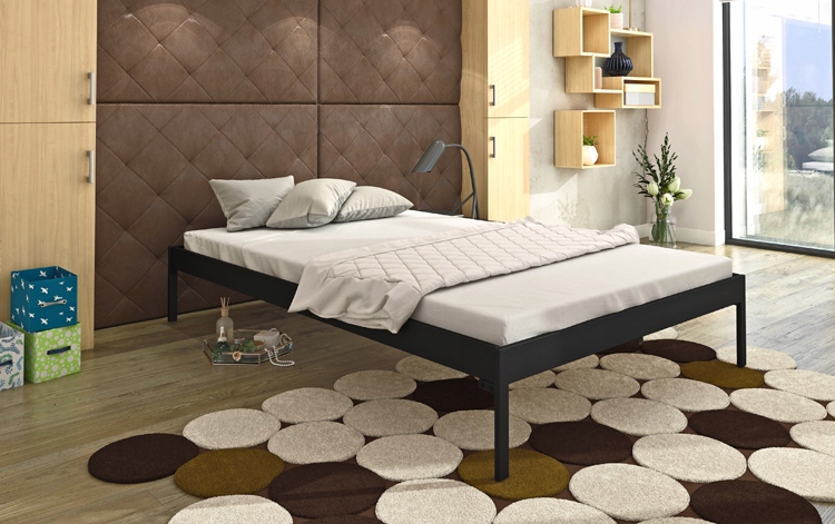 JEDNOOSOBOWE ŁÓŻKO METALOWE MŁODZIEŻOWE == 90X200 Kolekcja Elior