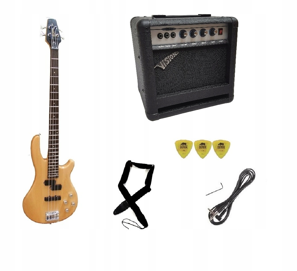 GITARA BASOWA + WZMACNIACZ 30 WATT
