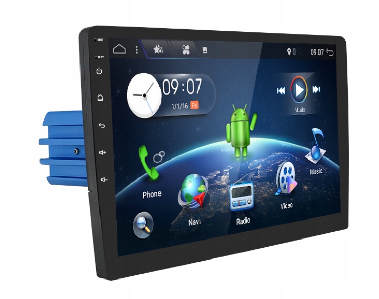 RADIO ANDROID 1DIN 10' uniwersalne PX6 4/64GB +kam Model ISUDAR ANDROID 10.0