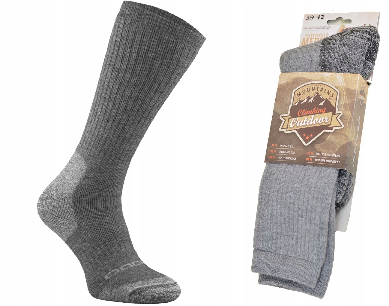 

Trekkingowe Stwa Medium Wełna Alpaka Merino s4346