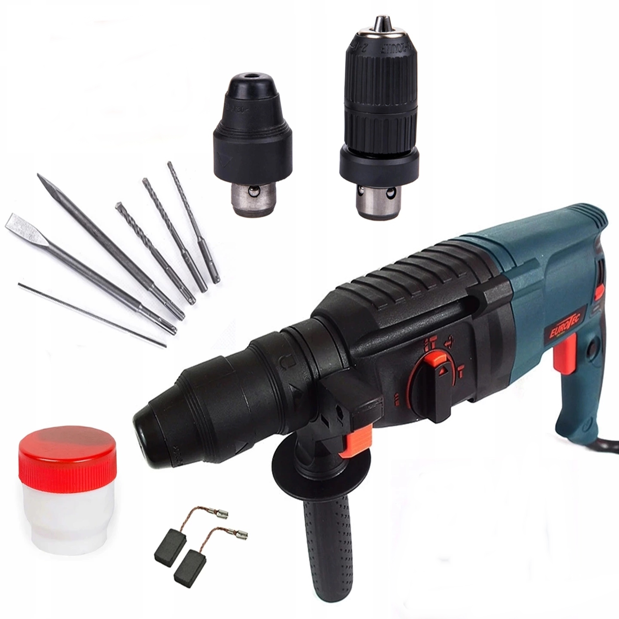

Eurotec Młotowiertarka Wiertarka Sds+ 2500W + 2 X