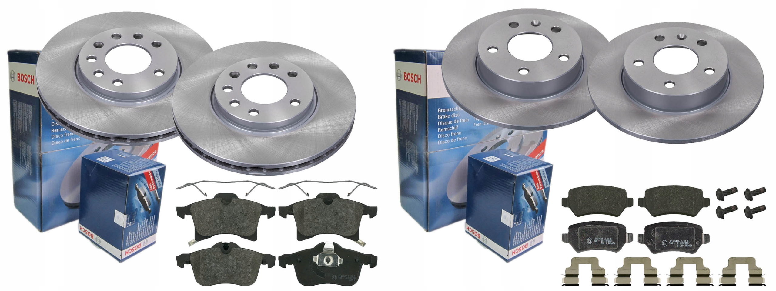 ДИСКИ КОЛОДКИ BOSCH ПЕРЕДНЯ ЗАДНЯ OPEL ASTRA III H 280