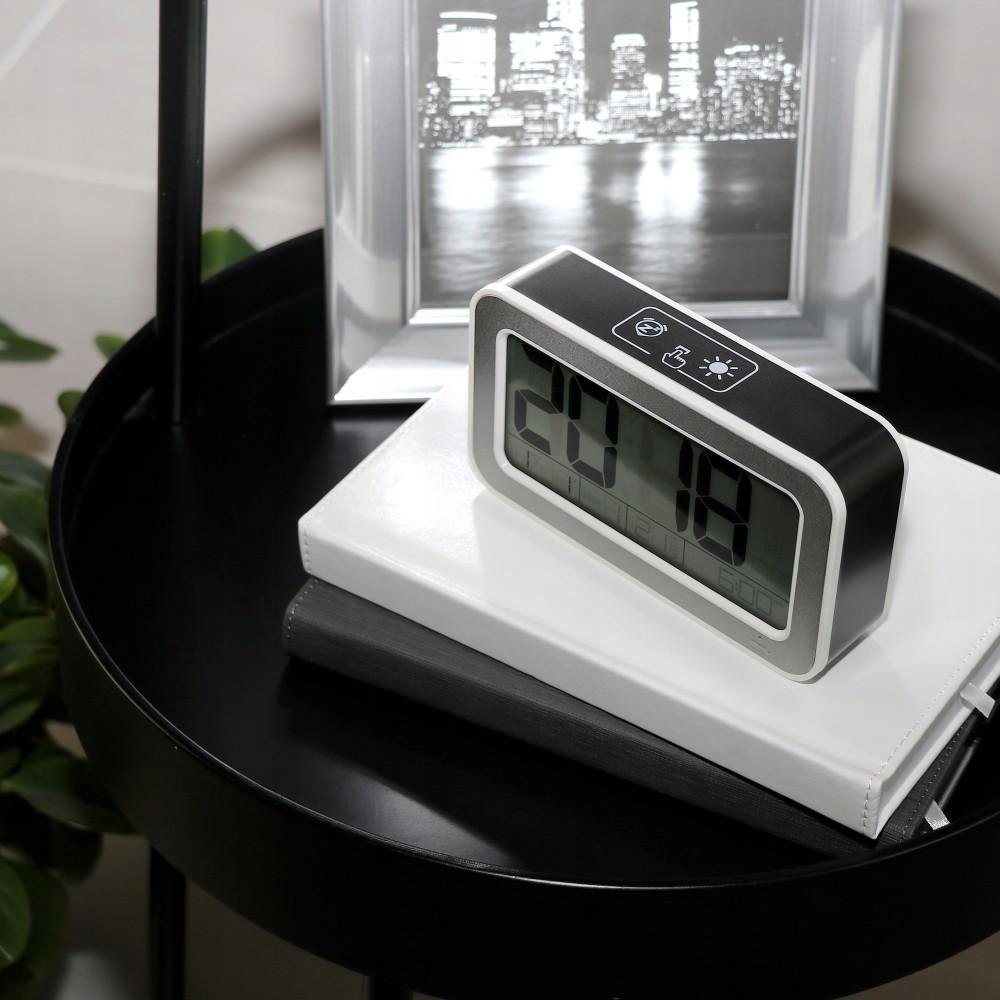 CYFROWY BUDZIK LED, data, termometr, drzemka. 4003 System liczbowy cyfry arabskie