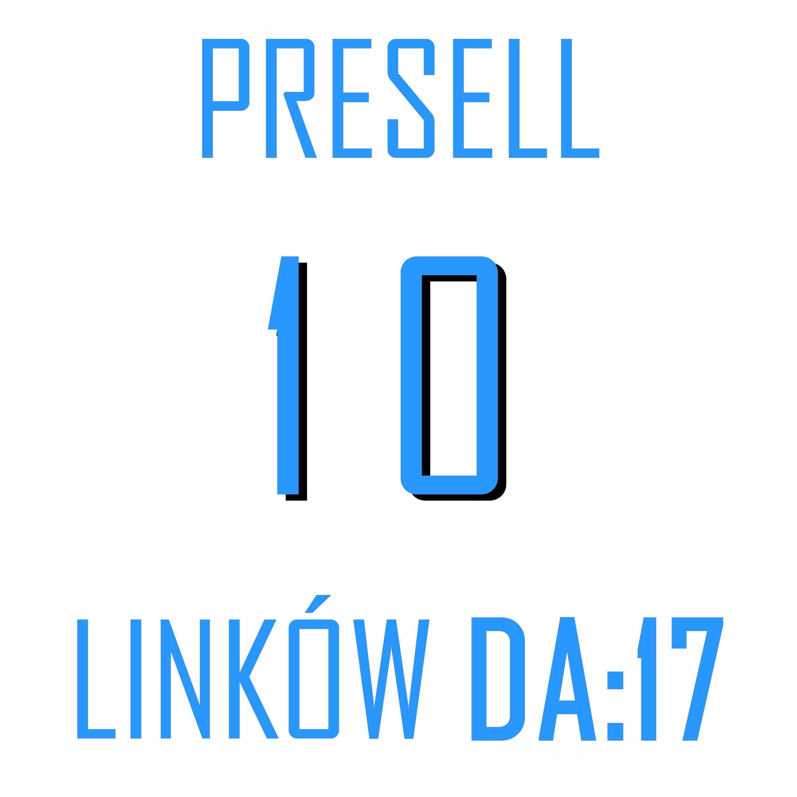 Pozycjonowanie Linki SEO - 10 Presell DA=17