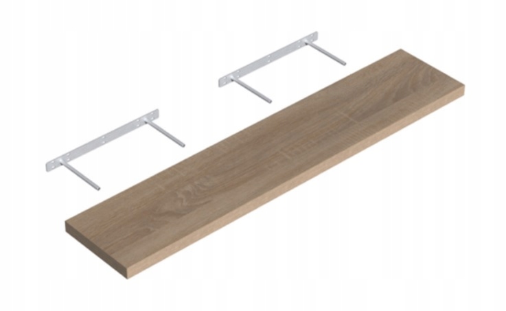 FS 118/24 DB SHELF SONOMA OAK 118X24CM