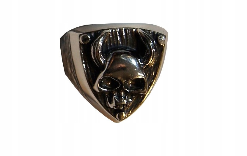 

Demon Devil Skull sygnet srebrny srebro 25 gram
