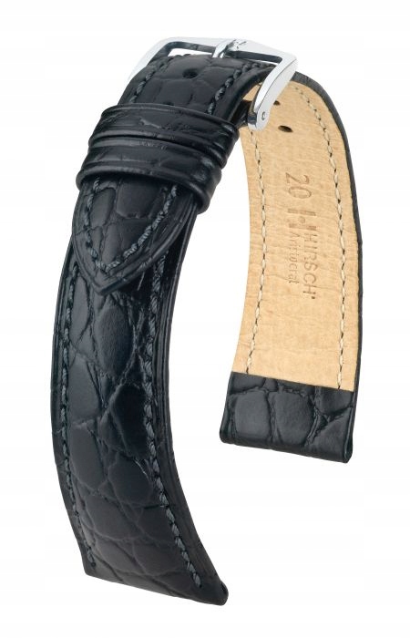Řemínek Na Hodinky Hirsch Aristocrat Černý 22 MM