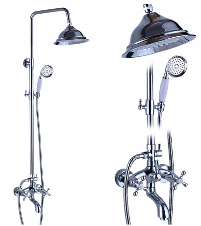 Sprchový Set S Dažďovou Sprchou, Výtok, Chróm