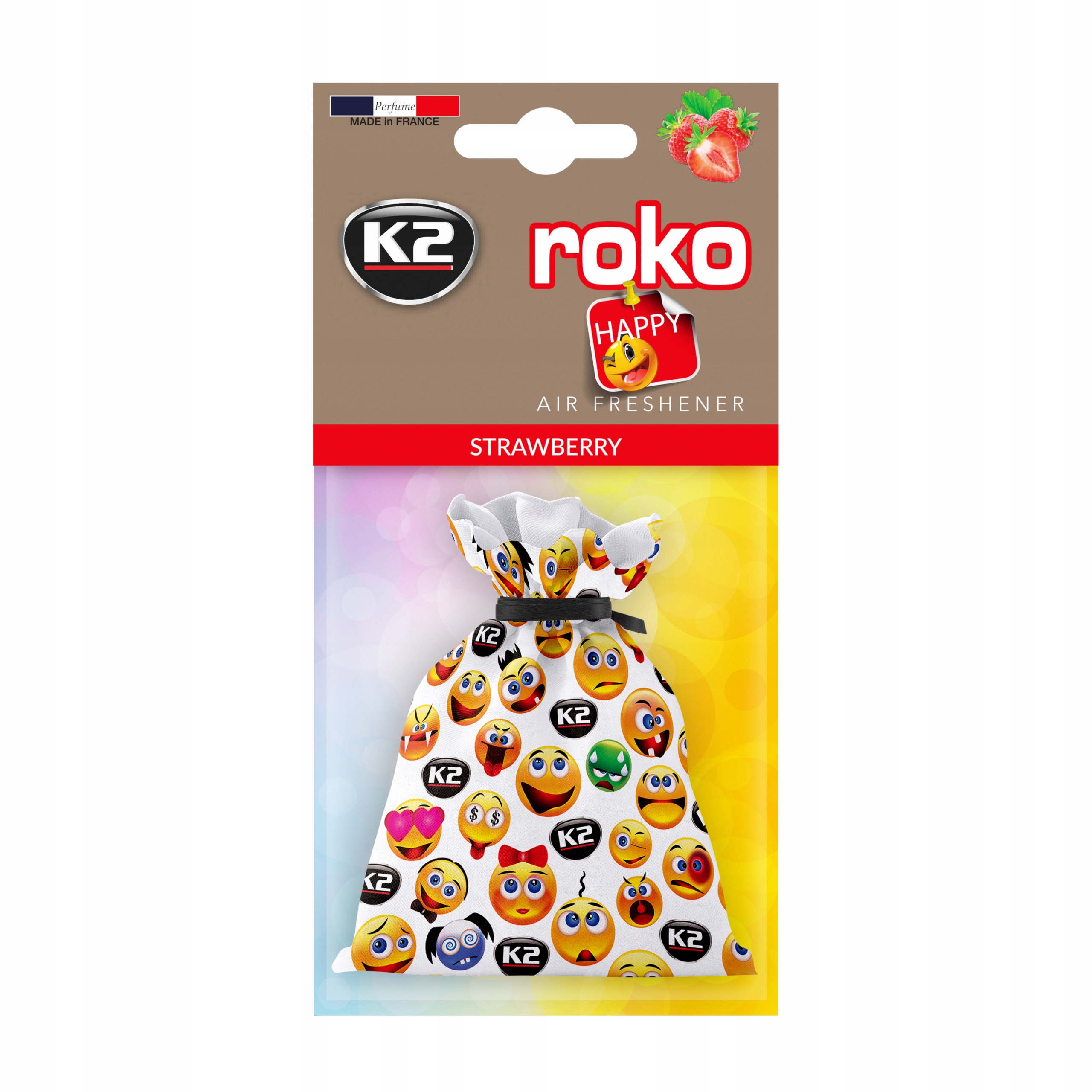 

Zapach Samochodowy Roko K2 Truskawkowy