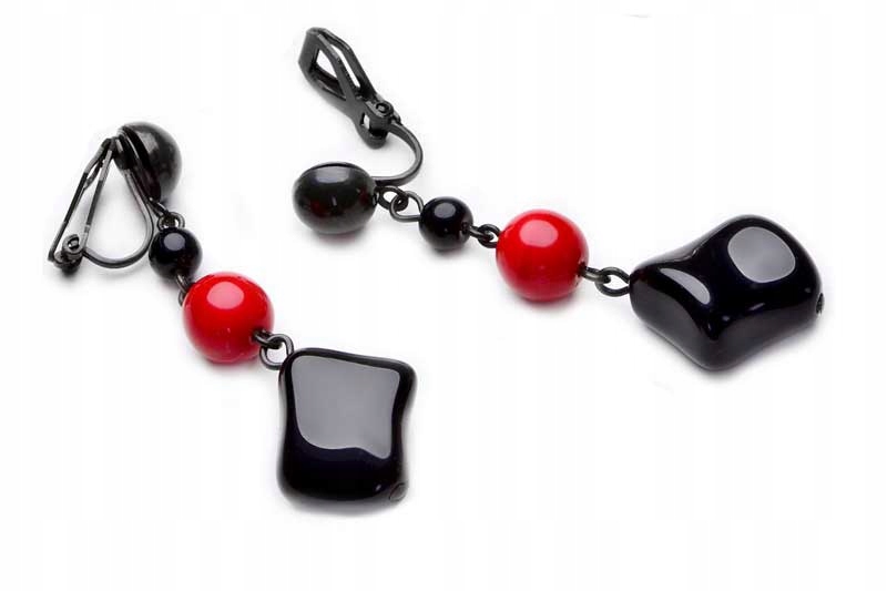 

Długie Klipsy Czerwone Czarne Kiara Jablonex