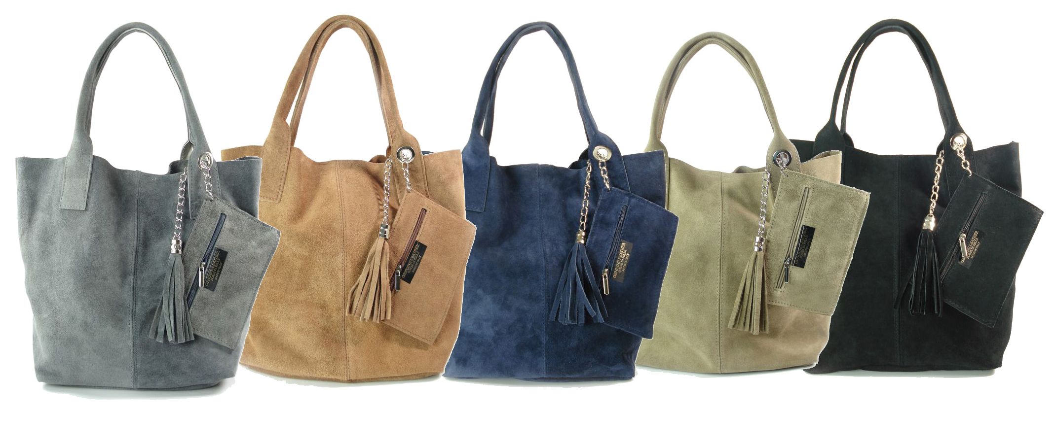 SHOPPER BAG ZAMSZ WŁOSKA VERA PELLE CZERWONA Kolor wielokolorowy
