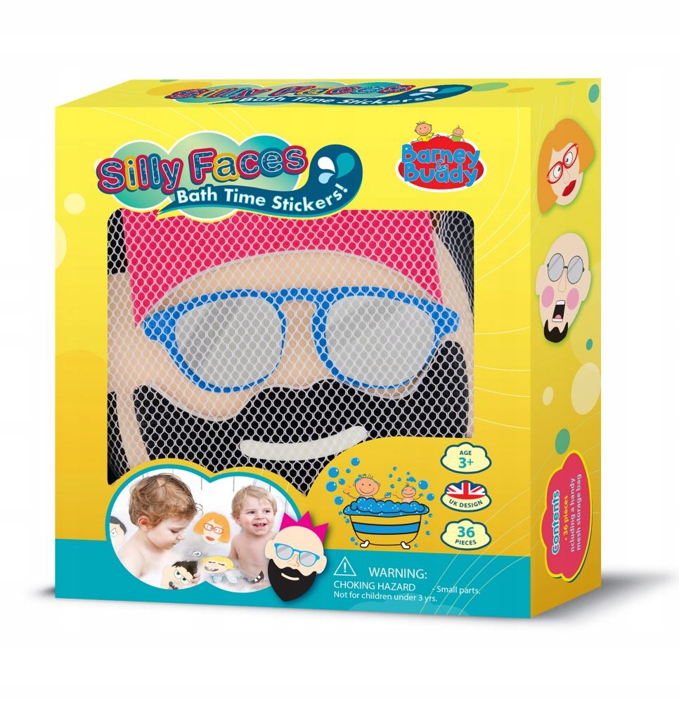 

Naklejki Do Kąpieli Śmieszne Twarze Barney&bud