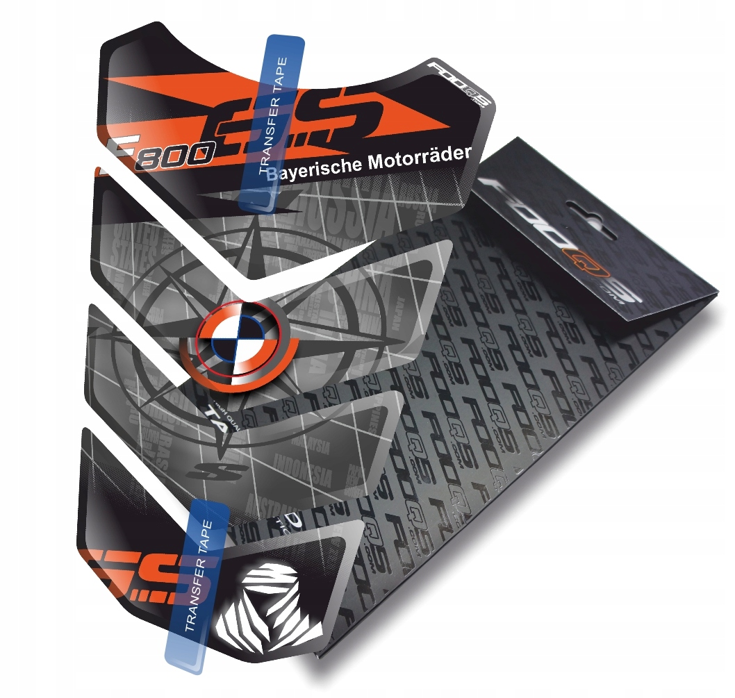 Tank-pad od firmy Fooqs pro Bmw F-800-GS F800GS F800 Oranžový