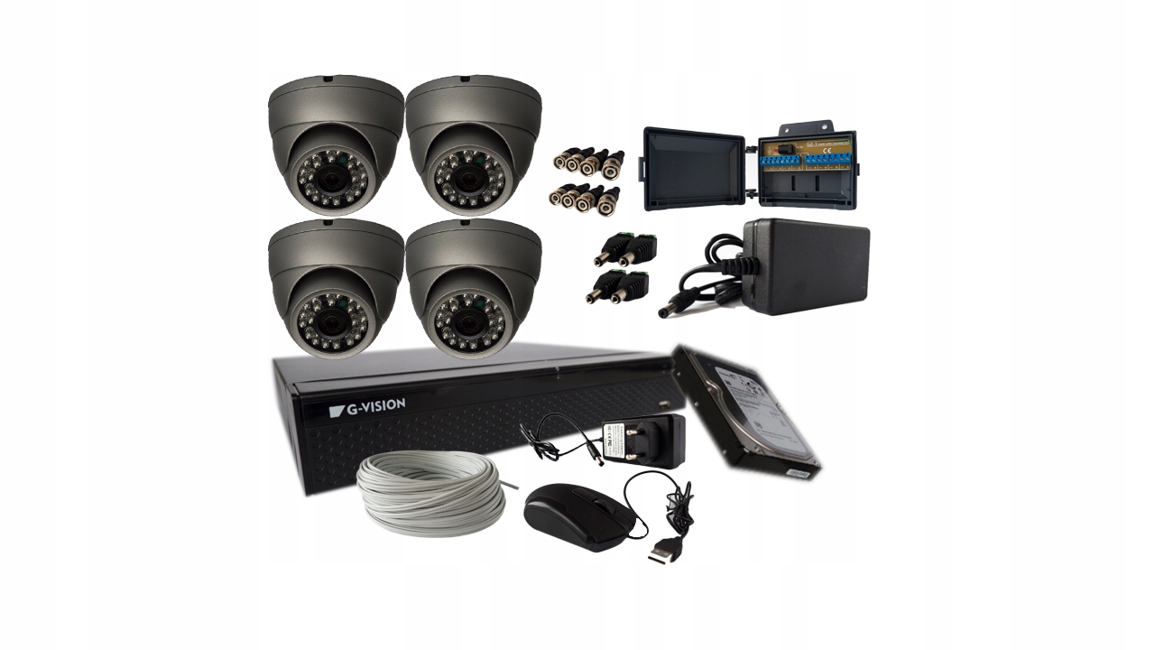 Zestaw Kamer FULL HD do Monitoringu-Podgląd Online Kod producenta IIIIIII