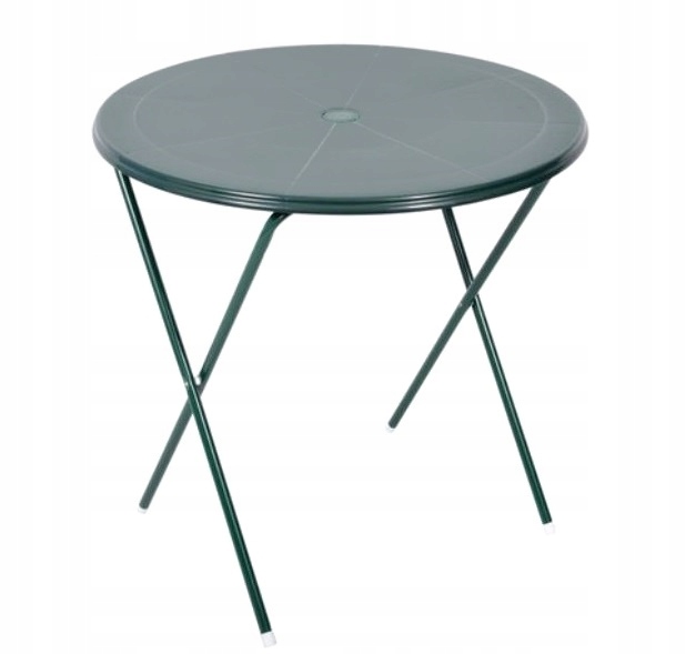OGRODOWY OKRĄGŁY STÓŁ STOLIK SKŁADANY TOPAZ ZIELEŃ