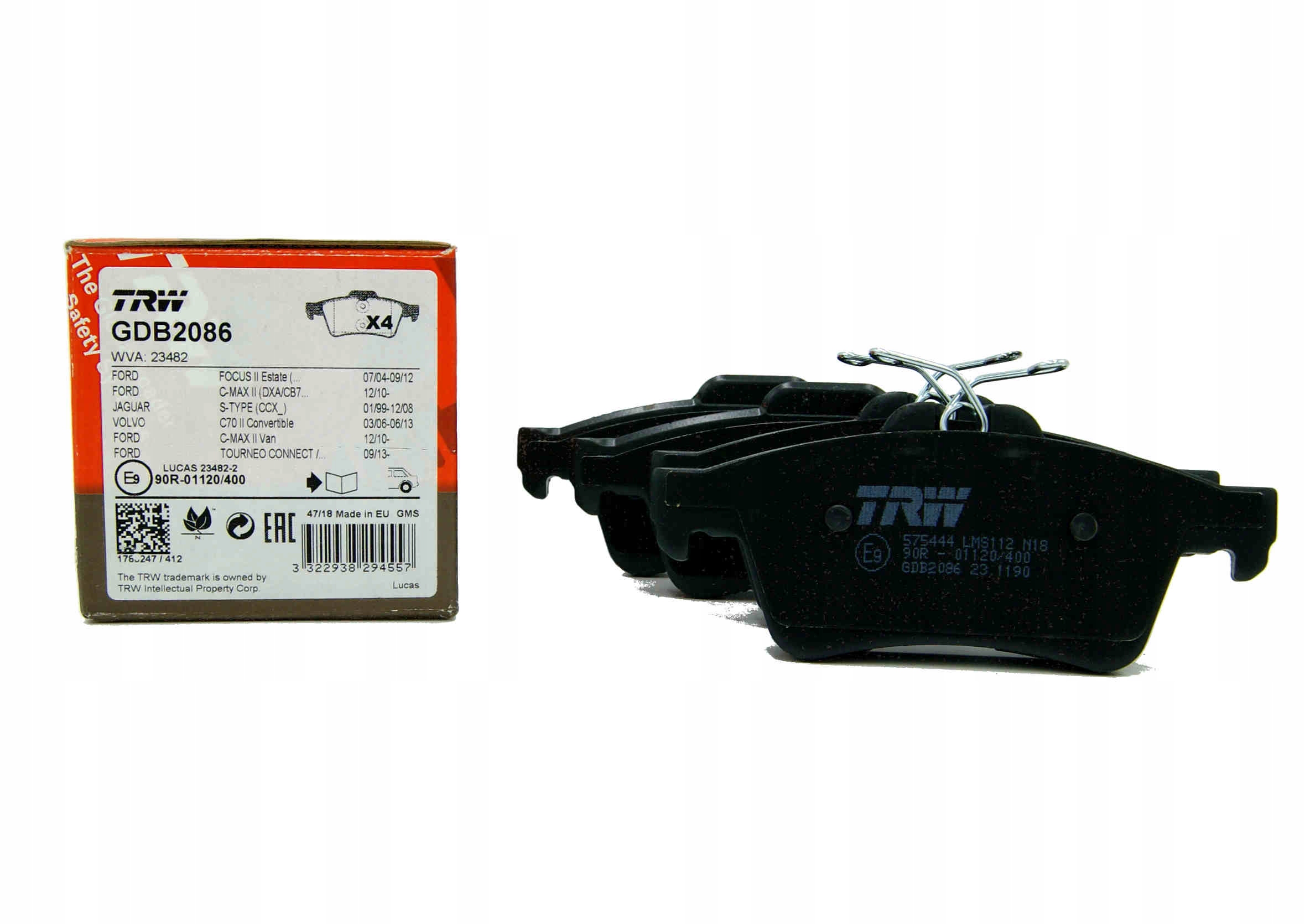 

Trw Klocki Tył Do Ford Focus MK2 MK3 C-max Kuga II