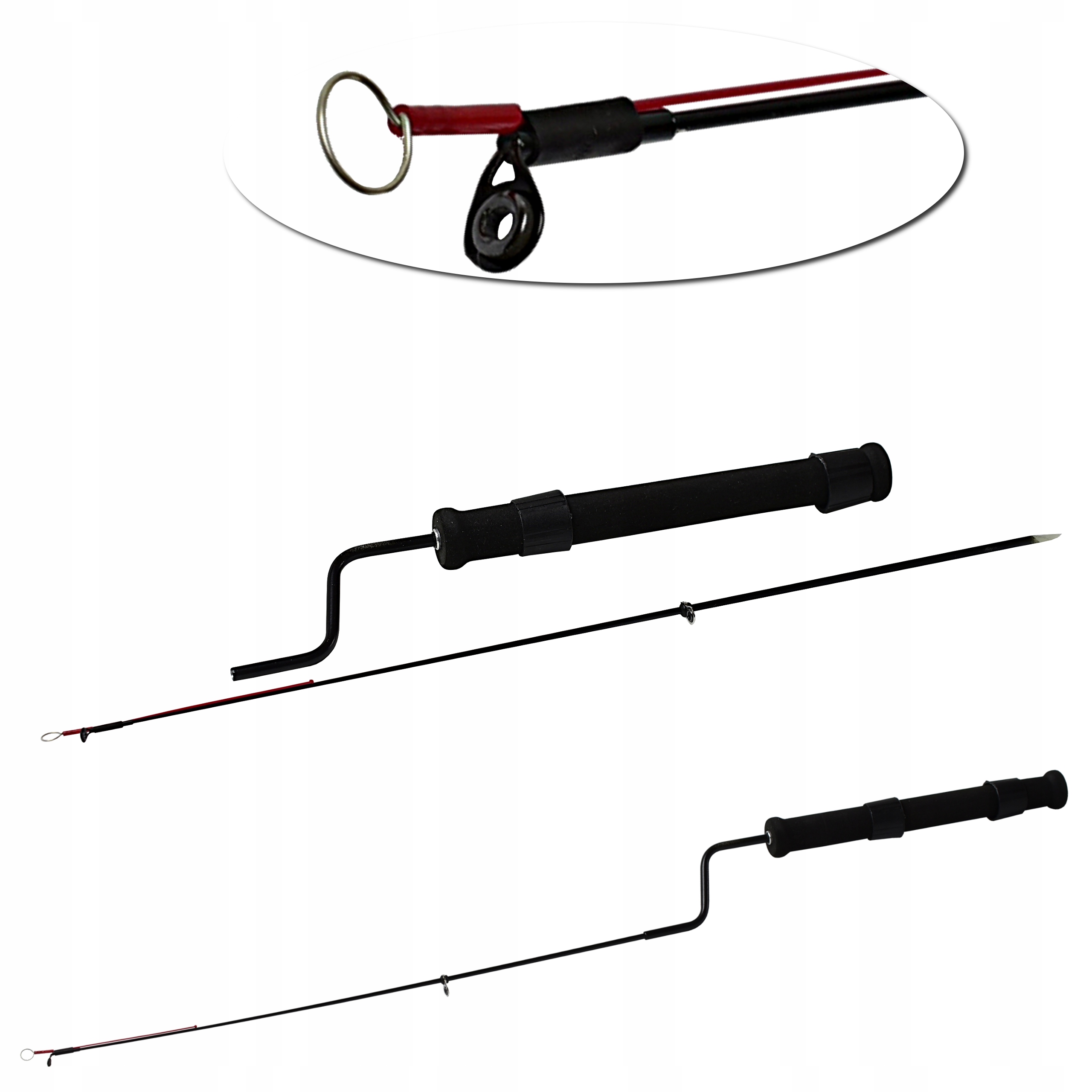 Wędka Podlodowa z kiwokiem 62 cm wędkarstwo podlodowe