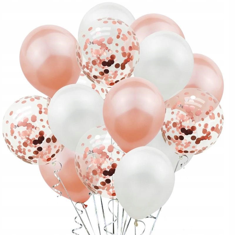

Zestaw balonów różowe złoto balony balon rose gold