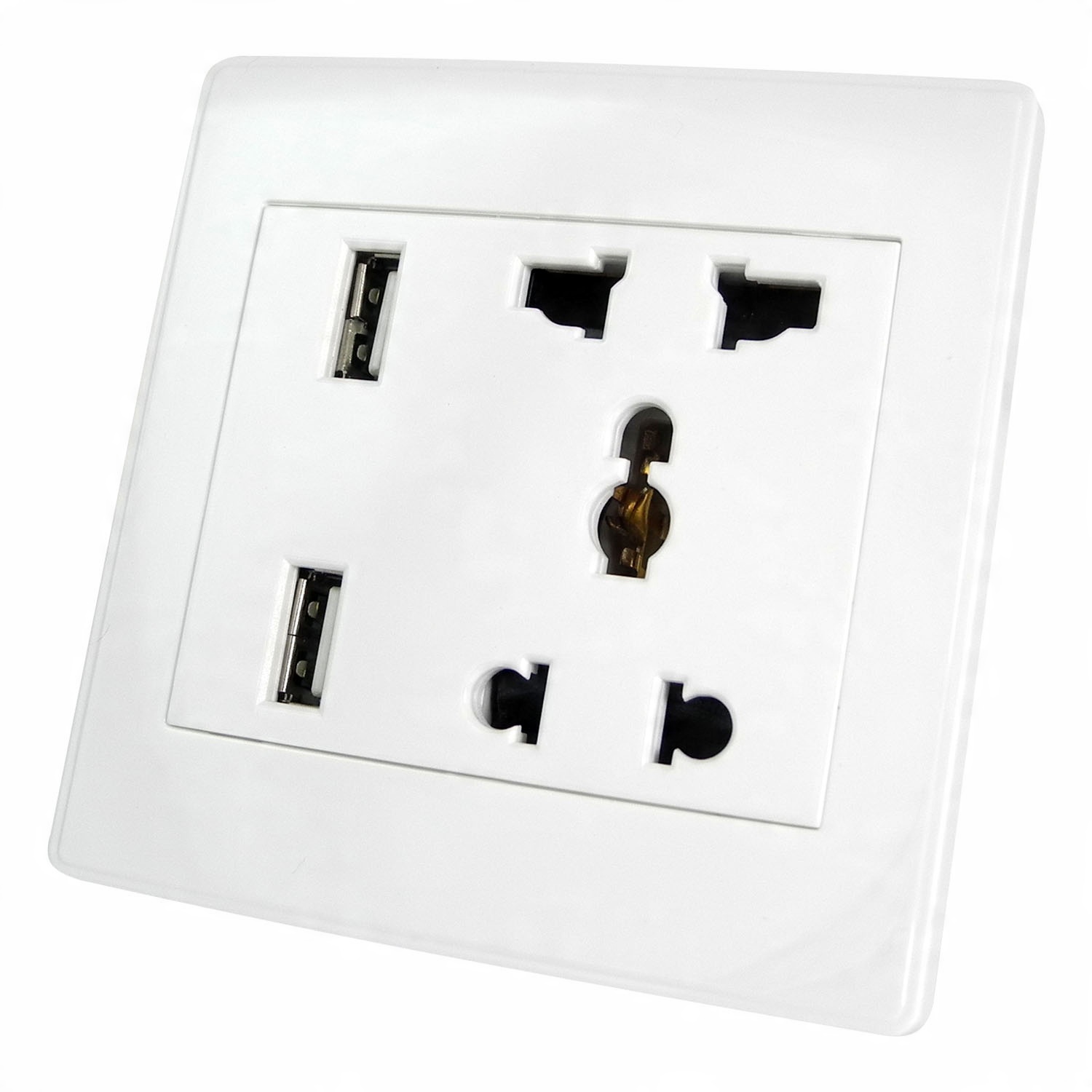 

Kontakt uniwersalny 2 Usb ścienny Ac 110-250V