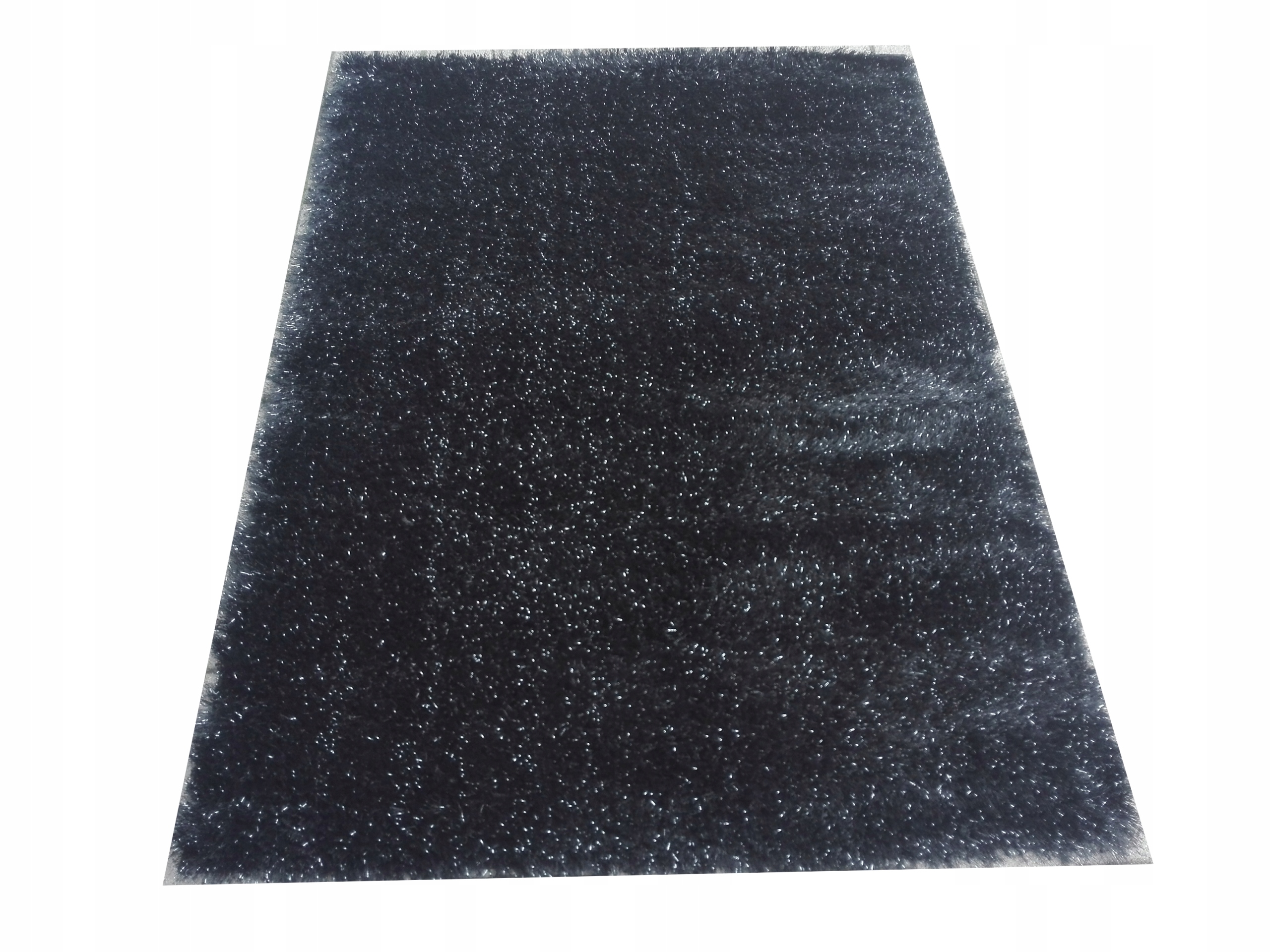 

Dywan Brokat Shaggy 120x170 Brokat Czarny Lurex