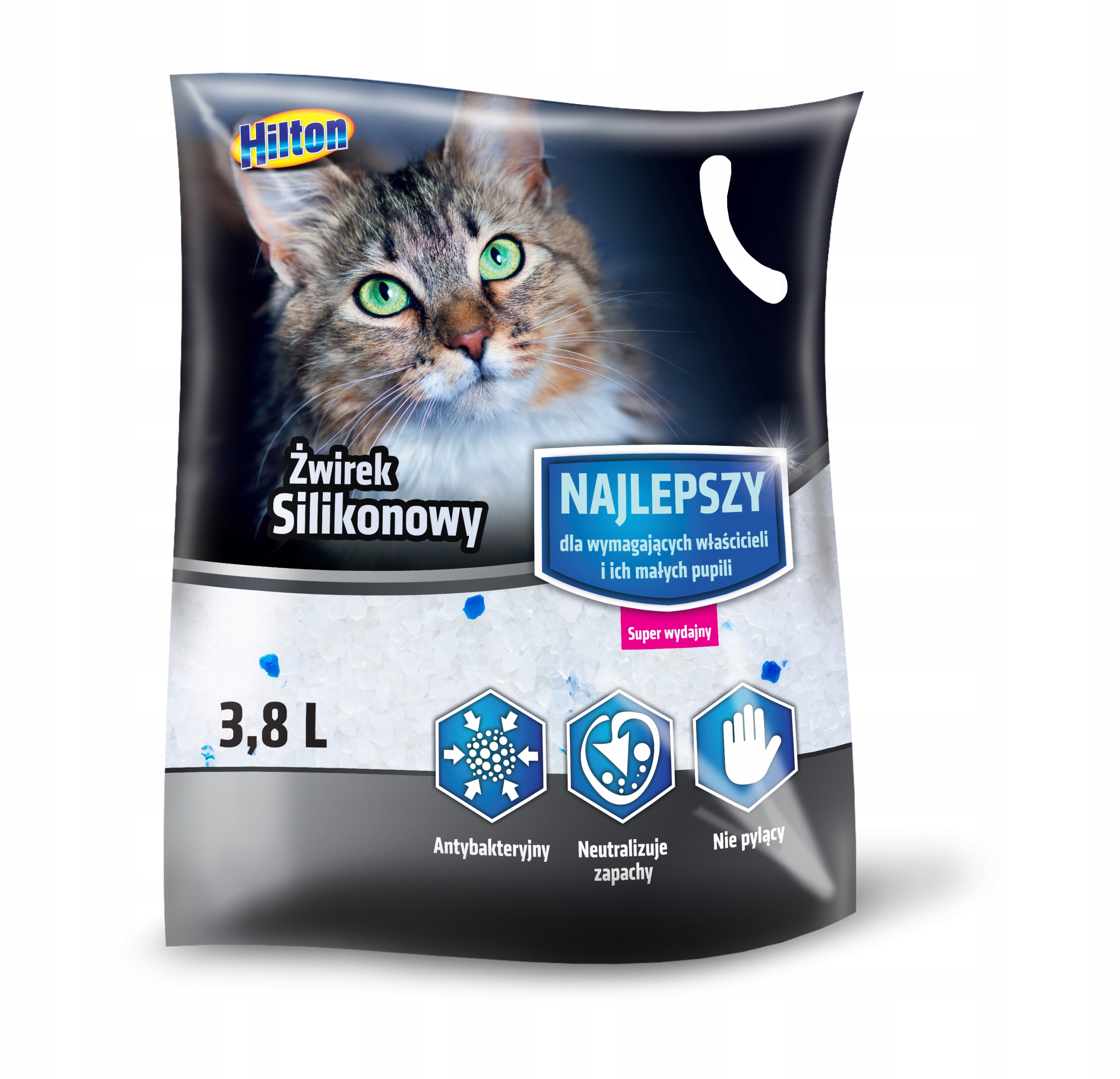 Levně 2X Hilton Silikonové Stelivo 3,8 L Pro Kočky